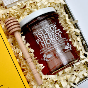 Honey Jar & Wooden Drizzle Stick