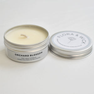 Miniature Tin Candle in Orchard Blossom